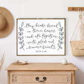 They Broke Bread In Their Homes Wood Sign